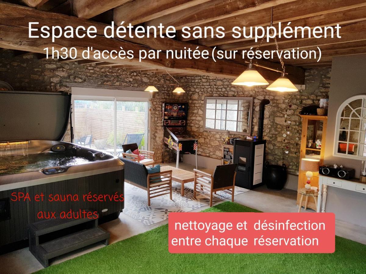 Le Grand Cedre Spa Et Sauna Interieur Piscine Marolles  Zewnętrze zdjęcie